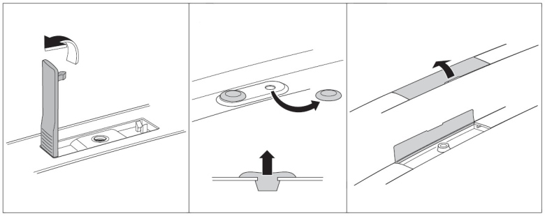 Fixpoint flaps on car roof