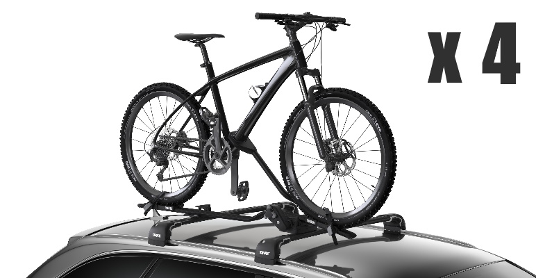 Fietsendrager dak 4 fietsen