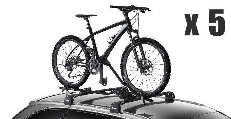 Fietsendrager dak 5 fietsen