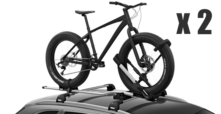 Fietsdrager dak Carbon frame 2 fietsen