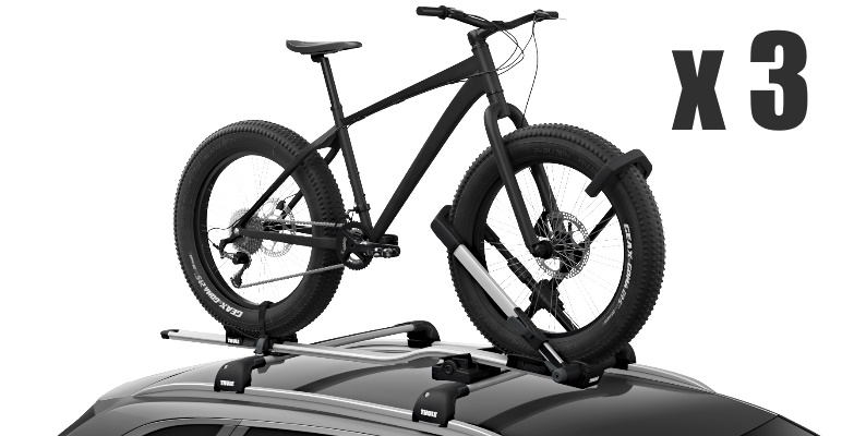 Fietsdrager dak Carbon frame 3 fietsen
